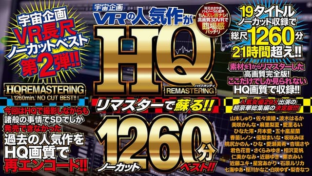 【VR】宇宙企画VRの人気作がHQリマスターで蘇る!!ノーカット1260分ベスト!!